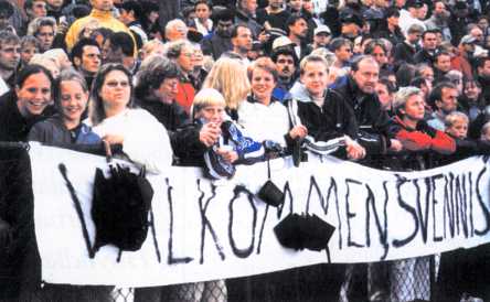 "Svennis" och Lazio p besk i Karlstad, publikbild